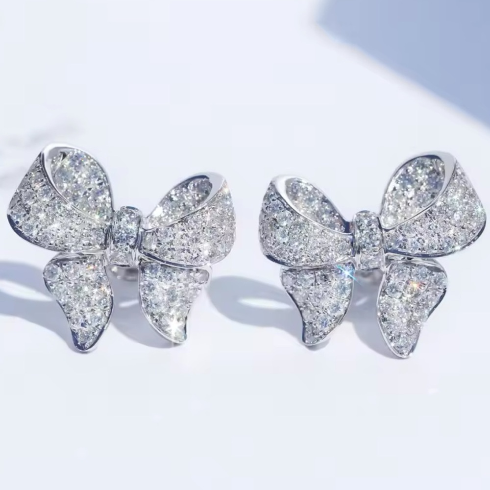 BOW EARRINGS 18k/925